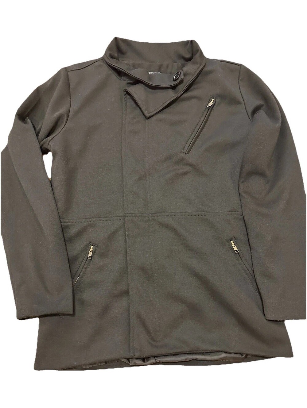 ZHELIN Black Lined Jacket Size Womens Medium
